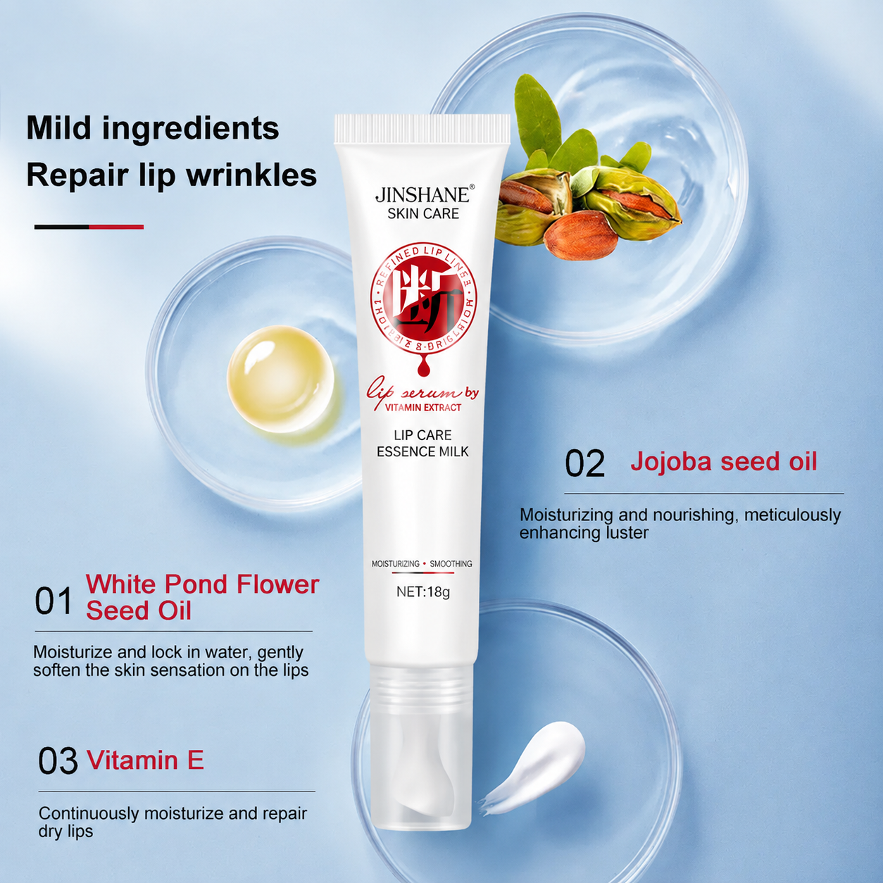 Gentle Lip Treatment Balm – Day & Night Intensive Repair for Dry, Chapped Lips | Even Tone & Radiance Boost