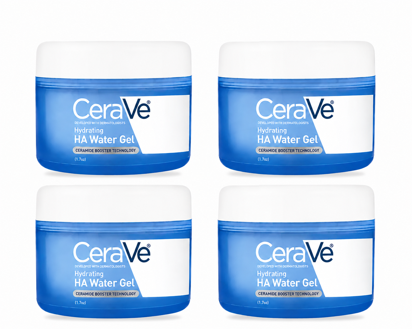 Hydrating HA Water Gel Face Moisturizer – 72HR Hydration with Hyaluronic Acid, Ceramides & Niacinamide | 1.7 oz