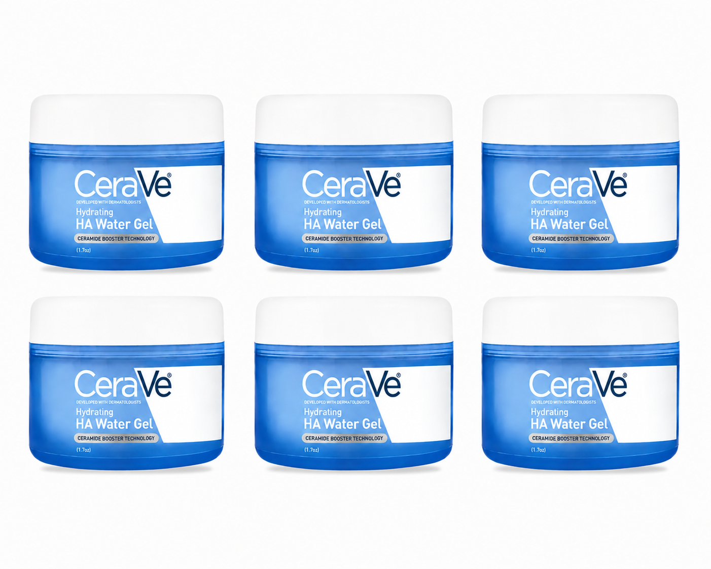 Hydrating HA Water Gel Face Moisturizer – 72HR Hydration with Hyaluronic Acid, Ceramides & Niacinamide | 1.7 oz