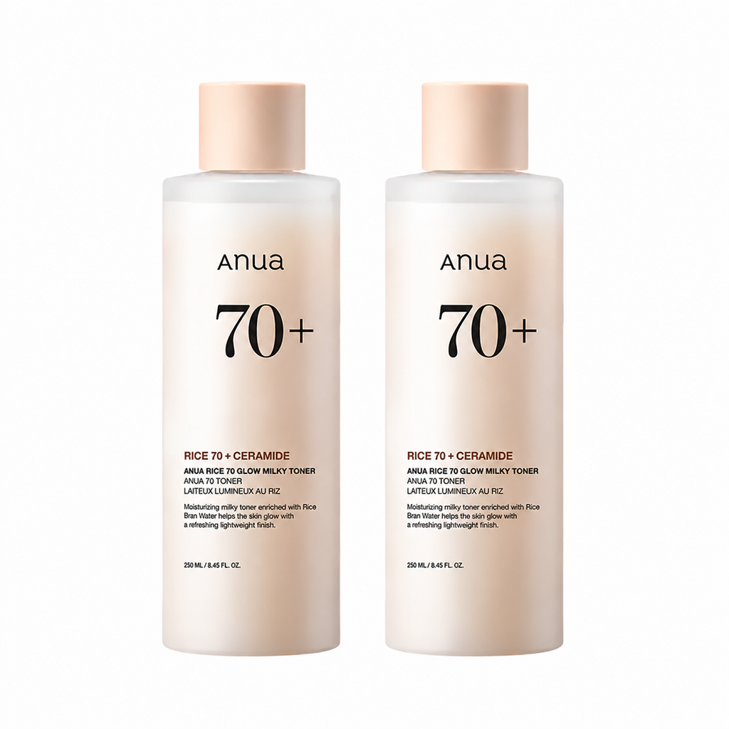 70 Glow Milky Toner – Korean Rice Water Brightening Toner with Niacinamide & Ceramides for Glass Skin | 250ml