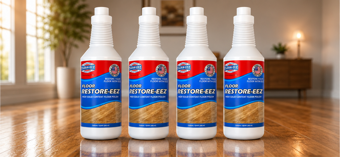 Floor Restore-Eez | High-Solid Floor Polish & Restorer for Wood, Laminate, Vinyl & Bamboo