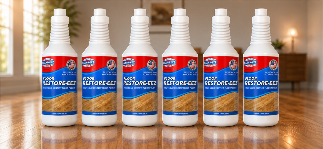 Floor Restore-Eez | High-Solid Floor Polish & Restorer for Wood, Laminate, Vinyl & Bamboo